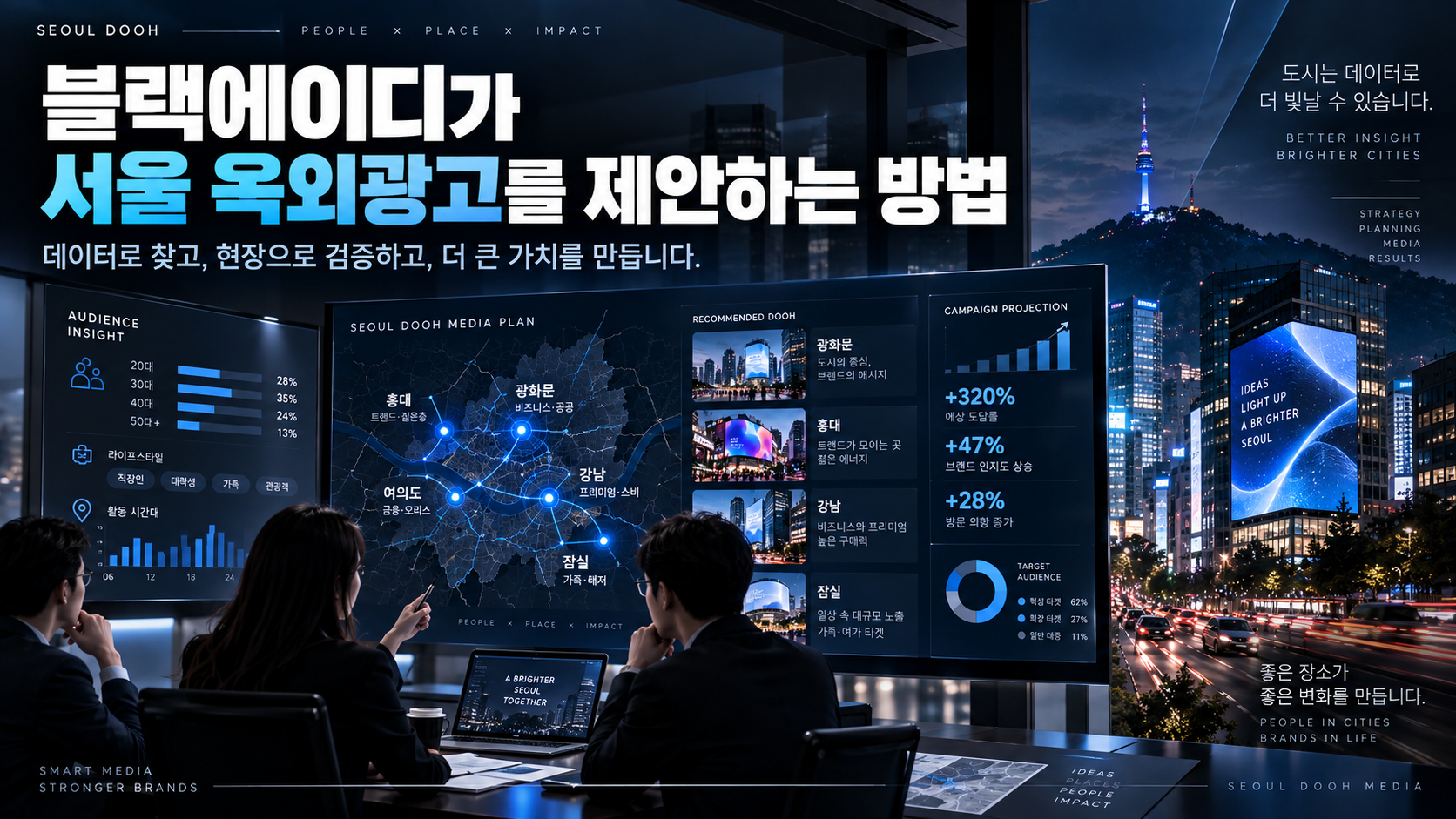 블랙에이디가 서울 옥외광고를 제안하는 방법