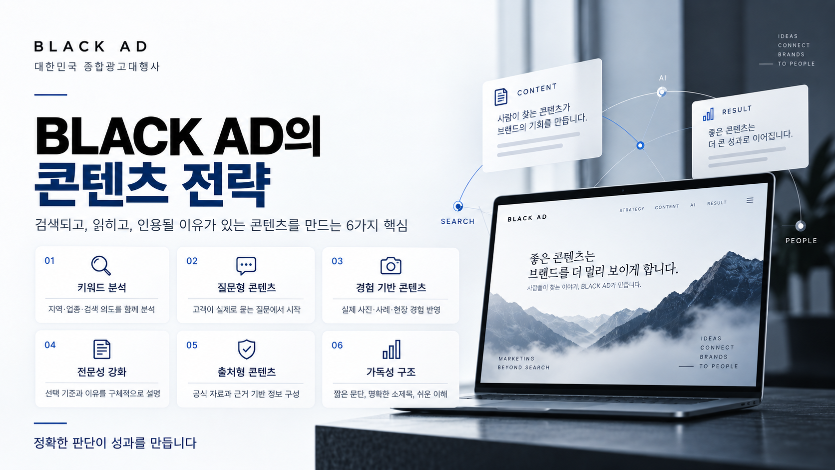 검색량보다 노출 가능성과 고객의 검색 의도를 분석합니다