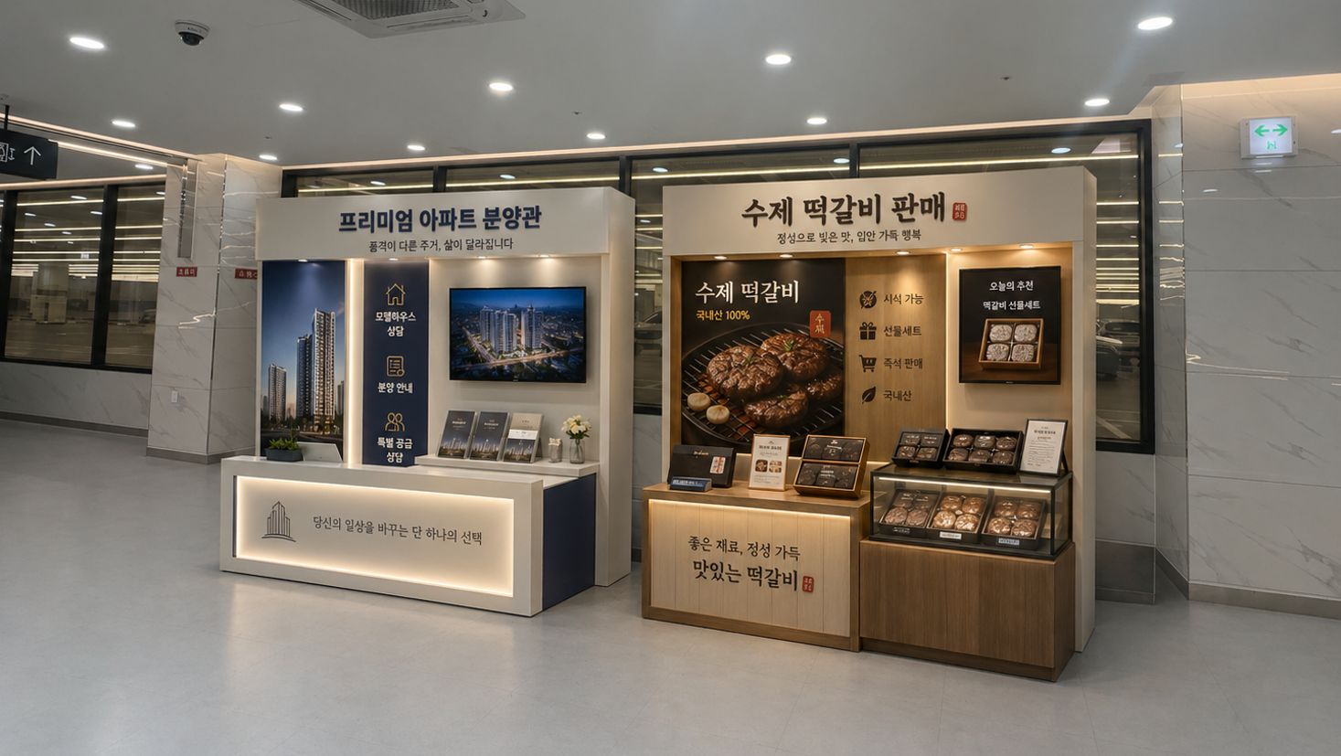 이지바이 봉담점 홍보부스 광고 이미지 2
