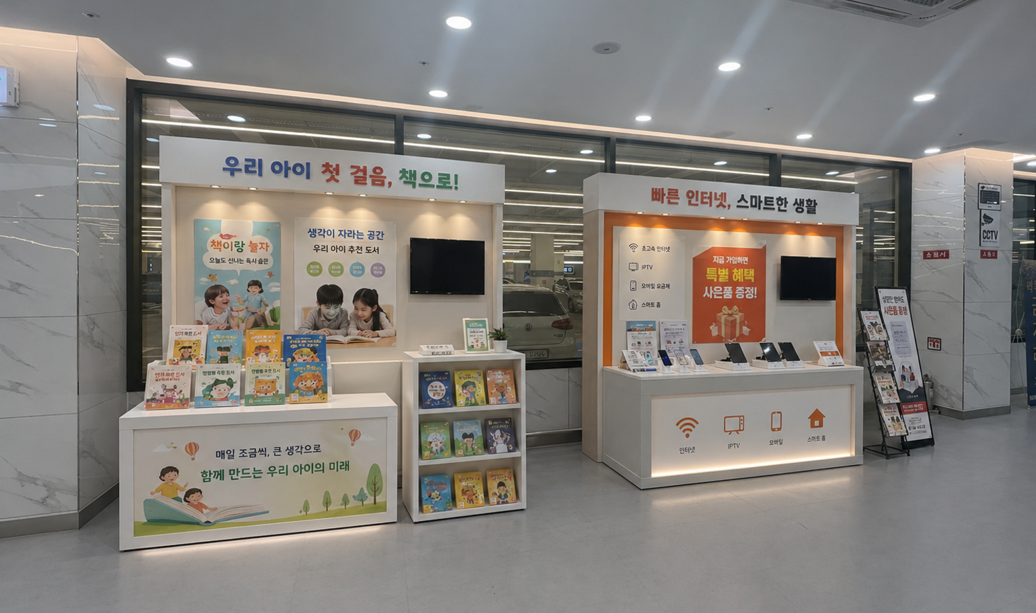 이지바이 봉담점 홍보부스 광고 이미지 1