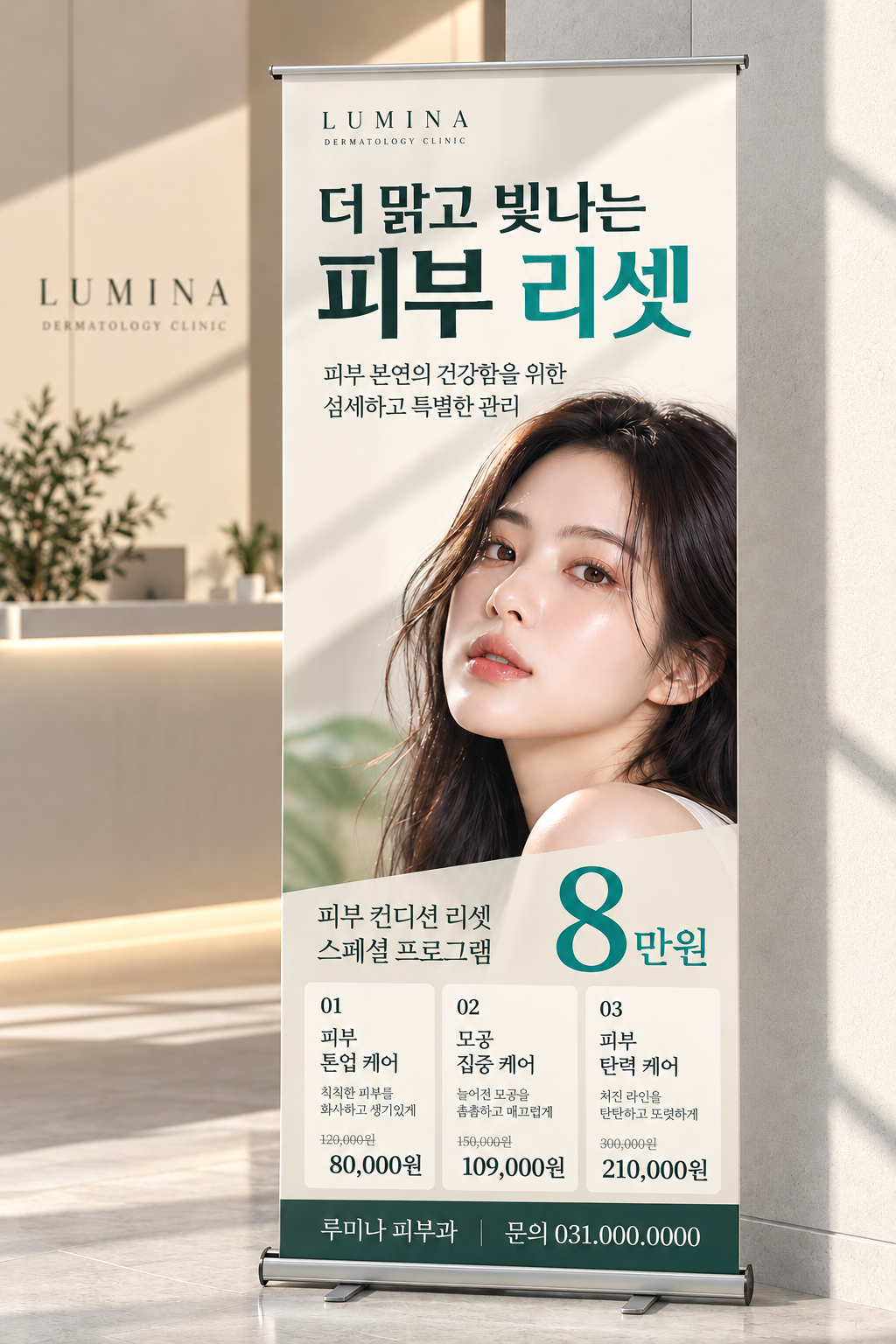 피부과 할인 배너 이미지 2
