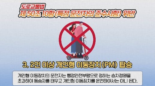 개인형 이동장치(PM) 안전운행 캠페인